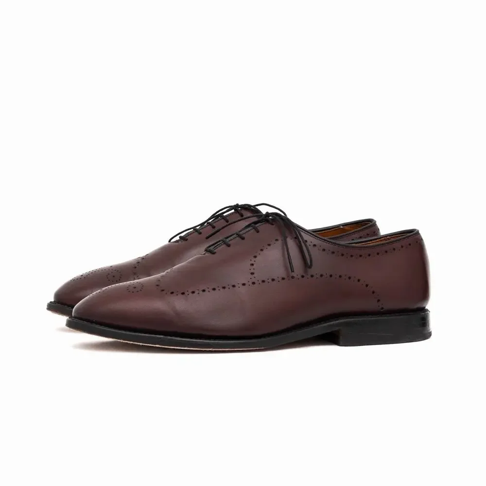 $495 Allen Edmonds Fairfax Burgundy Leather Oxford Dress Shoes — US 10 EEE